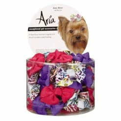 Aria Zoey Bows Canister, 48 Pc