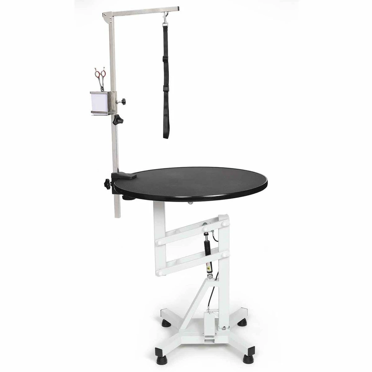 Master Equipment Easy-Lift Round Rotating Top Pneumatic Table - Image 4